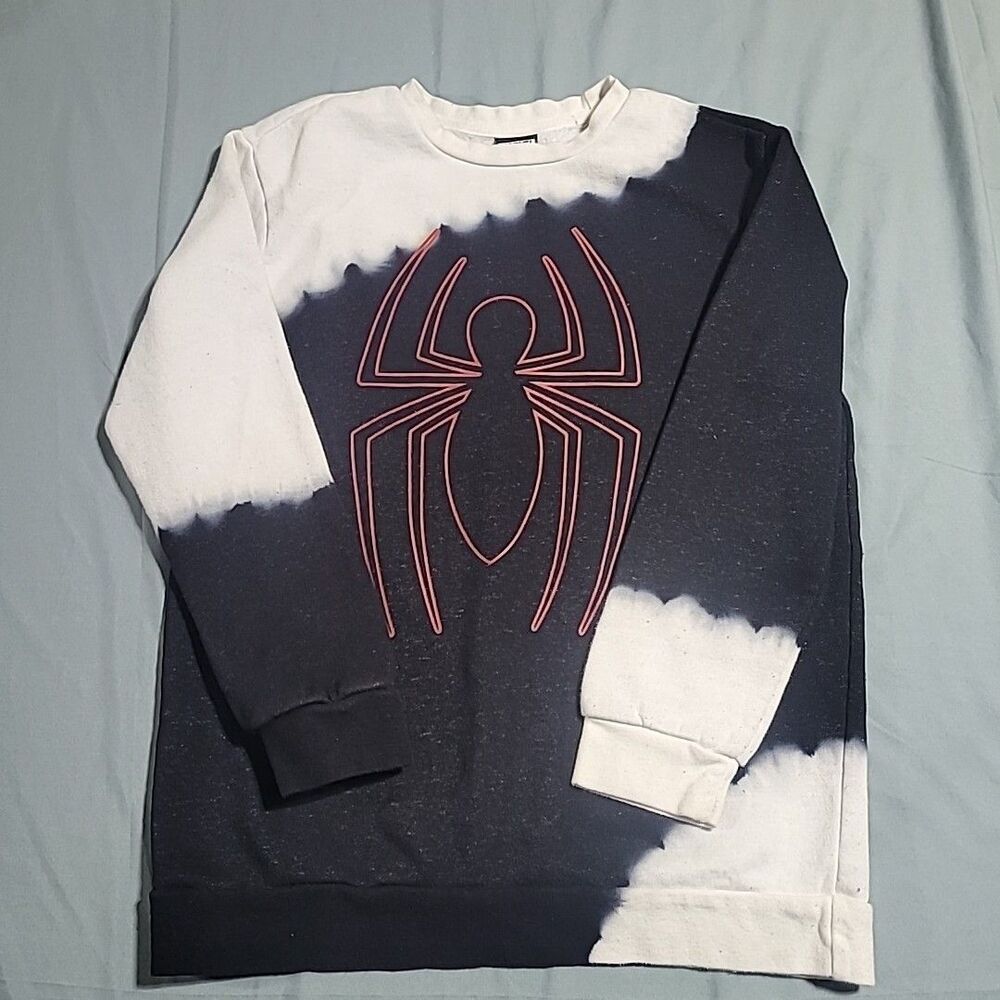 Marvel Spider-Man Emblem Dyed Crew Sweatshirt Youth Sz XL *Box Lunch Exclusive*